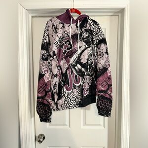 Women’s Purple & Black Graphic Sweater